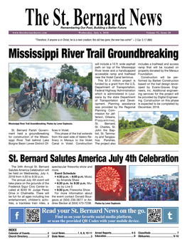 Mississippi River Trail Groundbreaking Will Include a 10 Ft