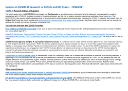 SNEE Covid-19 Research Update