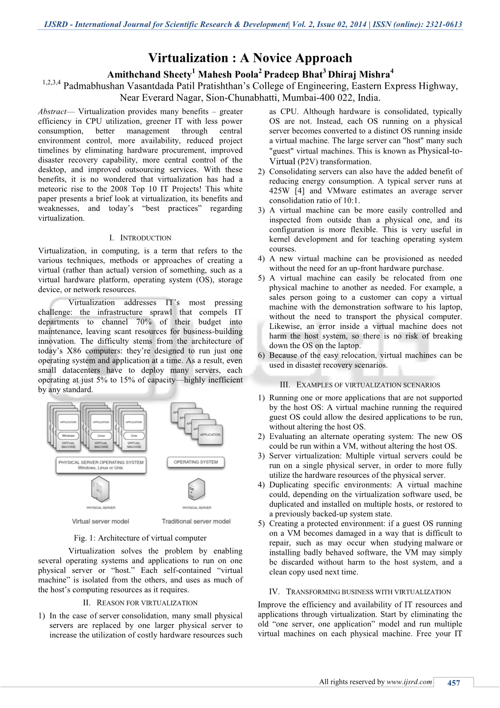 International Journal for Scientific Research & Development