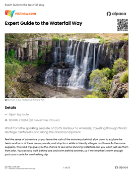 Expert Guide to the Waterfall Way