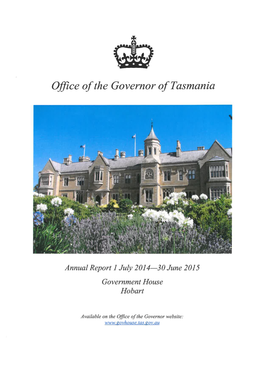 Office of the Governor Annual Report 2014