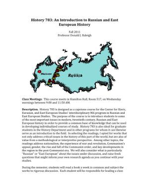 An Introduction to Russian and East European History
