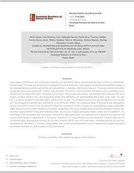 Redalyc. CHEMICAL PROPERTIES and MINERALOGY of SOILS