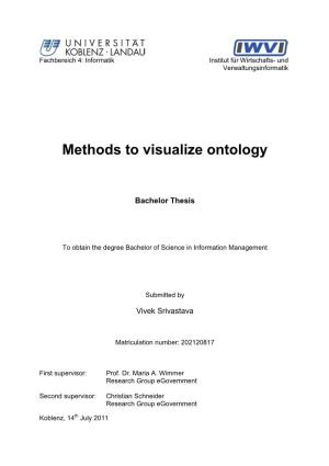 Methods to Visualize Ontology