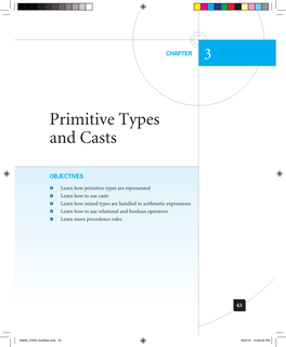 Primitive Types and Casts