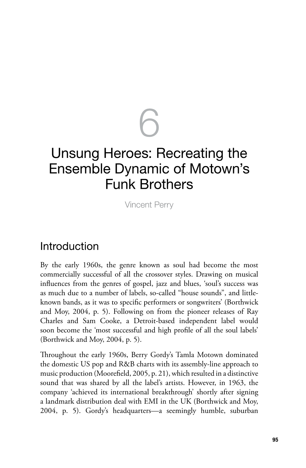 Recreating the Ensemble Dynamic of Motown's Funk Brothers