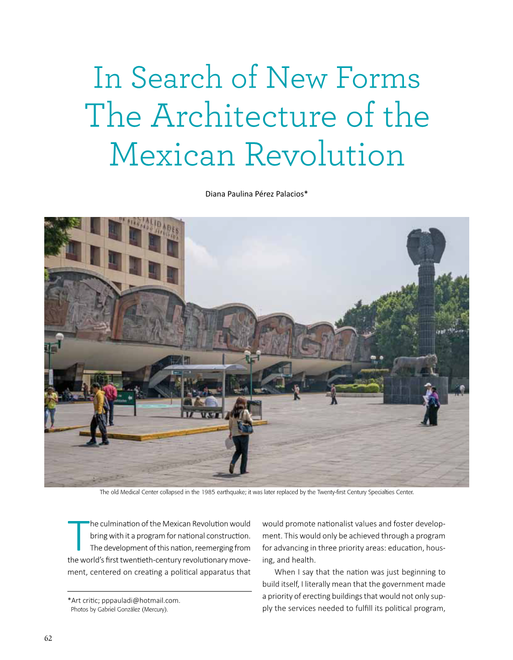 The Architecture of the Mexican Revolution