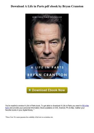Download a Life in Parts Pdf Ebook by Bryan Cranston