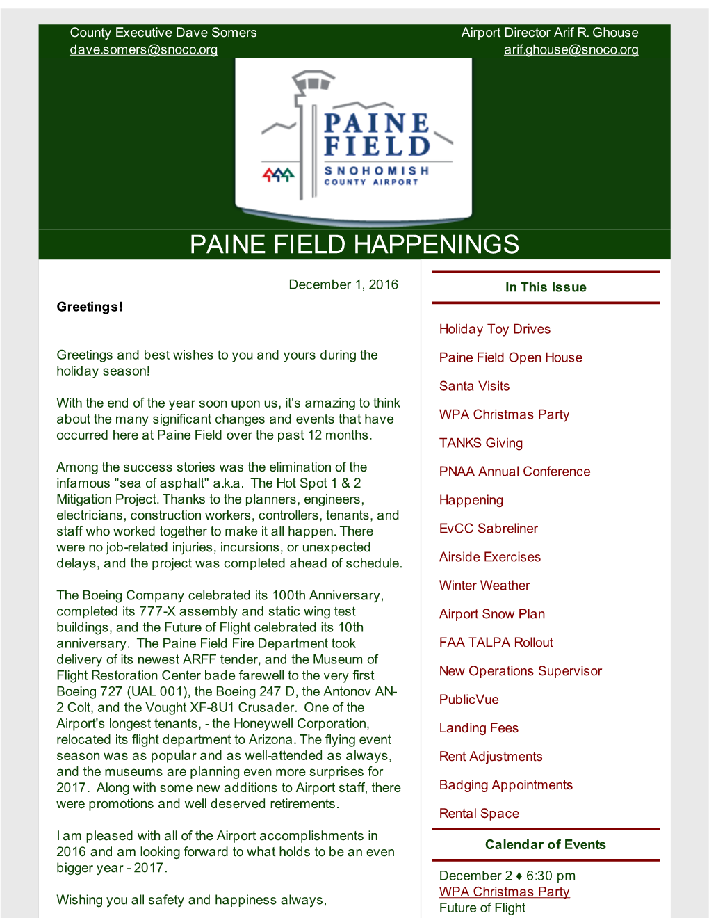 Paine Field Happenings 2016-12