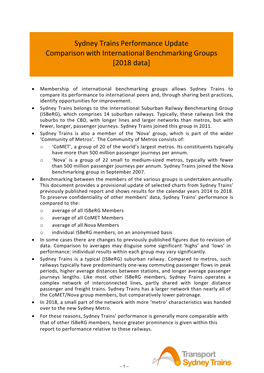 Cityrail Performance Update