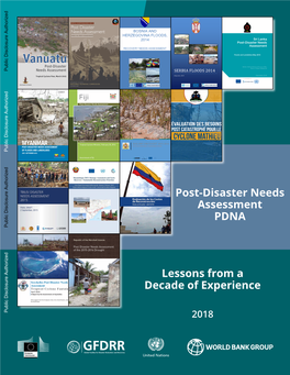 Pdna) Post-Disaster Needs Assessment