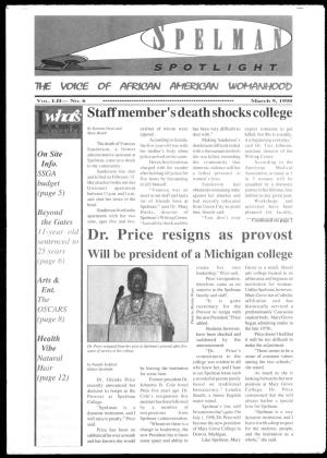 Dr. Price Resigns As Provost 25 Years Will Be President of a Michigan College (Page 6) Create Her Own Grove Is a Small, Liberal Leadership,” Price Said