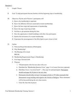 Membership Teaching Notes