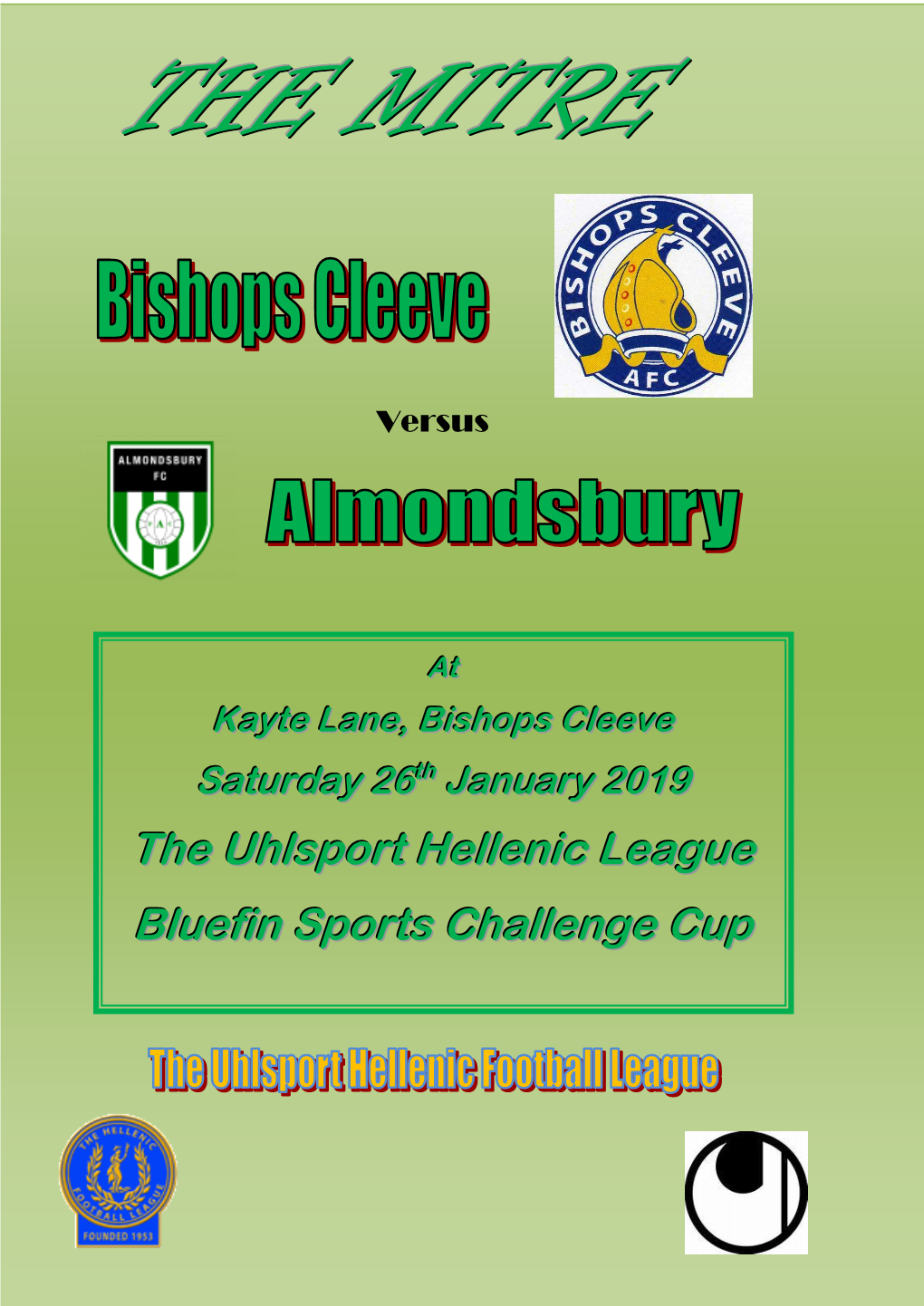 The Uhlsport Hellenic League Bluefin Sports Challenge