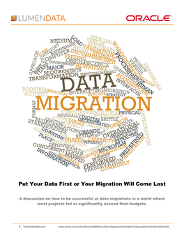 Data Migrations in a World Where Most Projects Fail Or Significantly Exceed Their Budgets