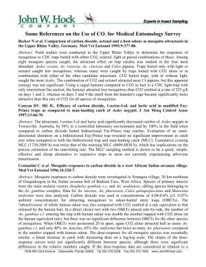 References on Use of CO2 for Medical