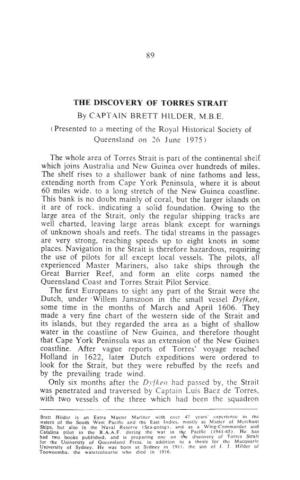 89 the DISCOVERY of TORRES STRAIT by C.APT.AIN