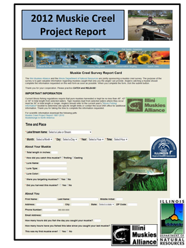 Muskie Creel Project Report 2013
