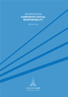 Information Corporate Social Responsibility