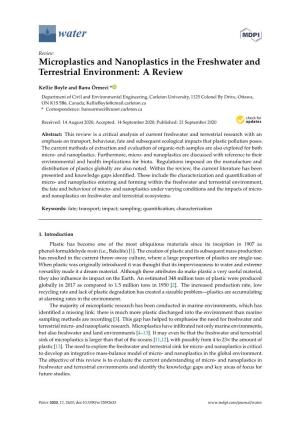 Microplastics and Nanoplastics in the Freshwater and Terrestrial Environment: a Review