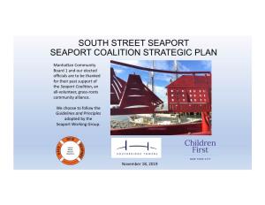 South Street Seaport Seaport Coalition Strategic Plan