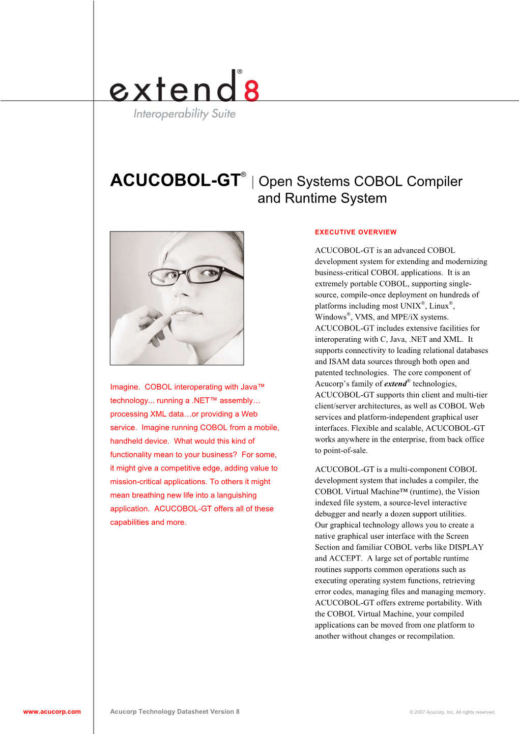 ACUCOBOL-GT | Open Systems COBOL Compiler and Runtime System
