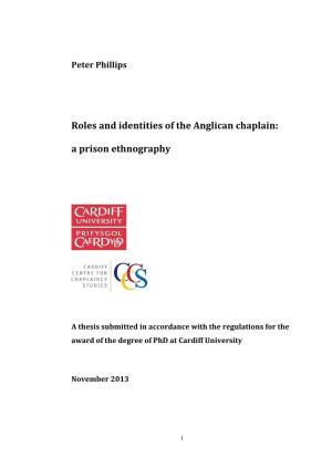 Roles and Identities of the Anglican Chaplain: a Prison Ethnography