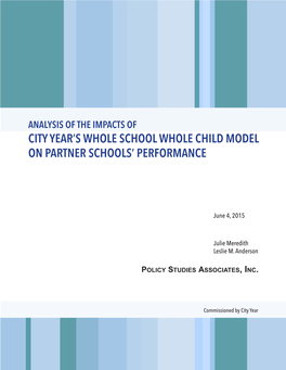 City Year's Whole School Whole Child Model on Partner Schools