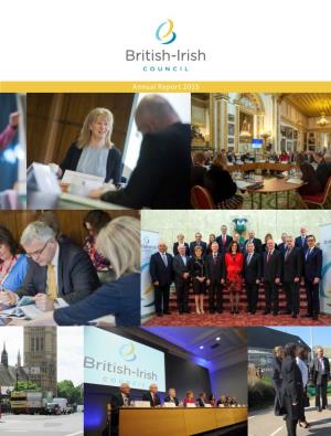 Annual Report 2015 the British-Irish Council BIC Annual Report 2015 - 02 Welcome BIC Annual Report 2015 - 03