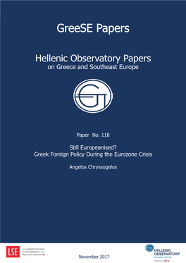 Greek Foreign Policy During the Eurozone Crisis