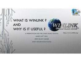 What Is Winlink