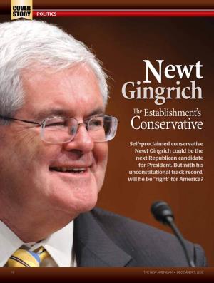 Newt Gingrichcouldbethe Next Republicancandidate for President
