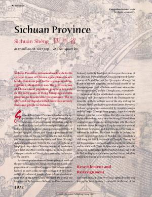 Sichuan Province Sìchuān Shěng ​四川省 81.27 Million Est