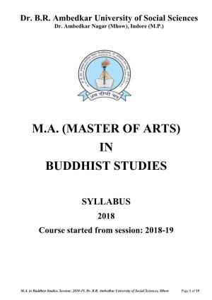 In Buddhist Studies