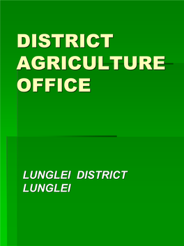 Report on Lunglei District