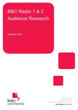 BBC Radio 1 & 2 Audience Research