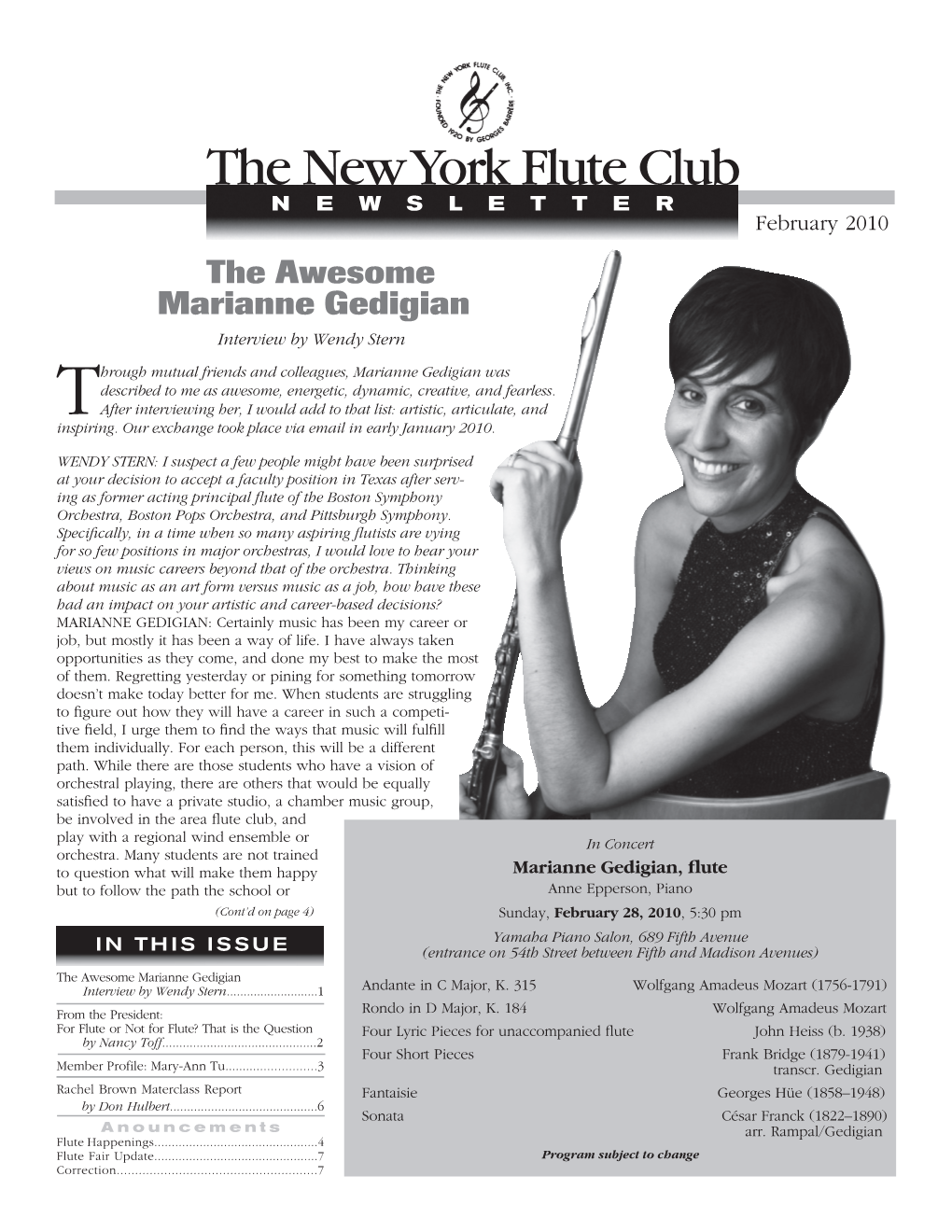 The Awesome Marianne Gedigian Interview by Wendy Stern