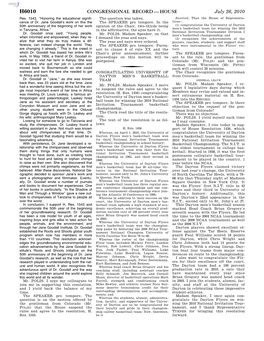 Congressional Record—House H6010