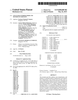 (12) United States Patent (10) Patent No.: US 9,040,685 B2 Buchanan Et Al