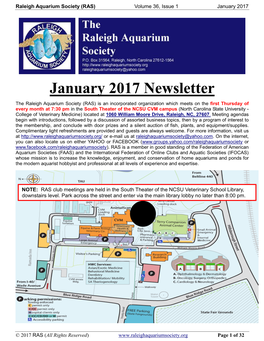 January 2017 Newsletter