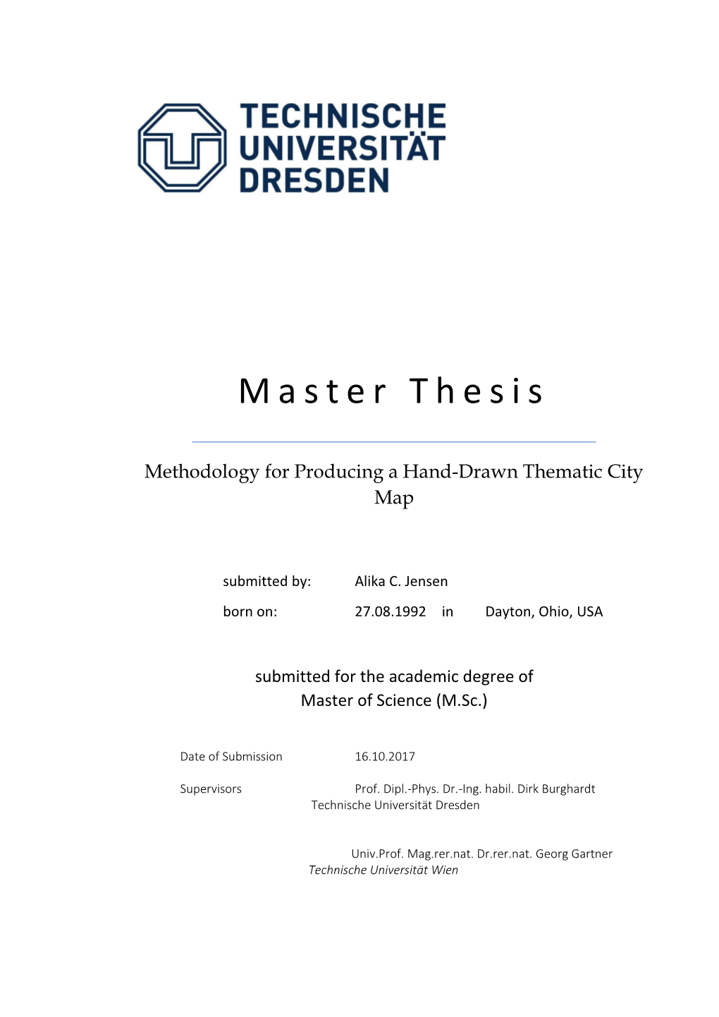 Methodology for Producing a Hand-Drawn Thematic City Map