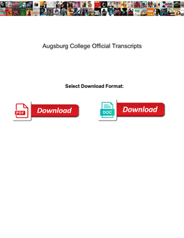 Augsburg College Official Transcripts