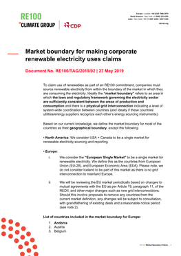 RE100 Market Boundary Criteria 1