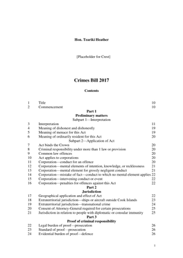 Cook Islands Bill Template
