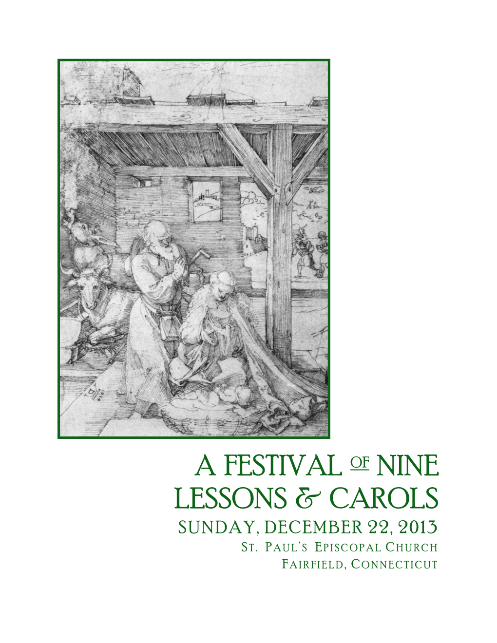 A Festival of Nine Lessons & Carols