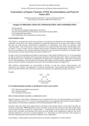 Nomenclature of Organic Chemistry. IUPAC Recommendations and Preferred Names 2013