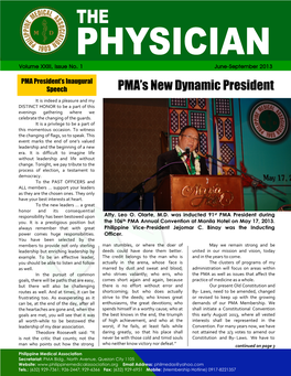 PMA's New Dynamic President
