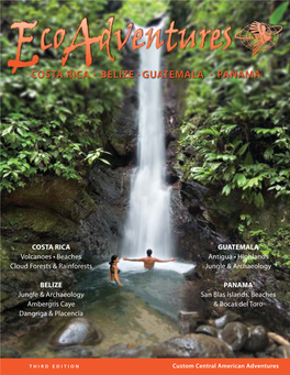 Ecoadventures Central American Travel Brochure Third Edition