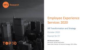 Employee Experience Services 2020