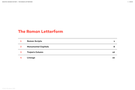 THE ROMAN LETTERFORM﻿ I / Xxxiv